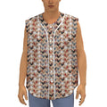 Chicken Painting Pattern Print Sleeveless Baseball Jersey