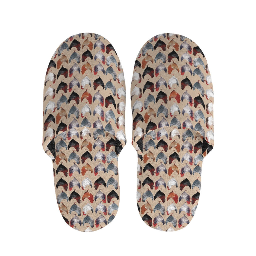Chicken Painting Pattern Print Slippers