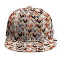 Chicken Painting Pattern Print Snapback Cap