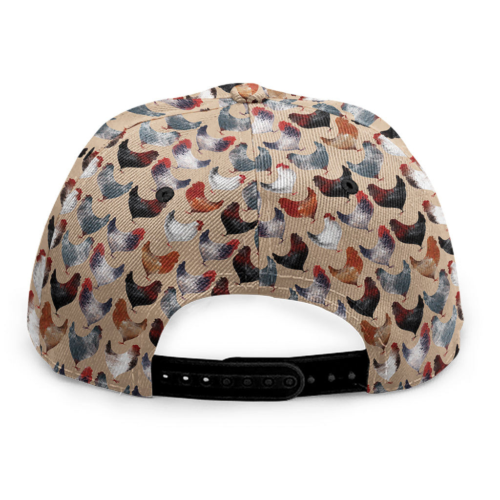 Chicken Painting Pattern Print Snapback Cap