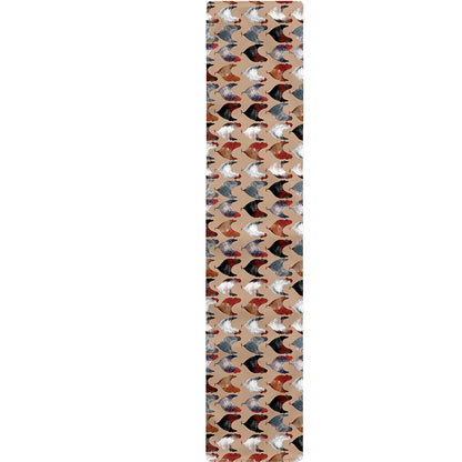Chicken Painting Pattern Print Table Runner