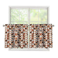 Chicken Painting Pattern Print Tier Curtains