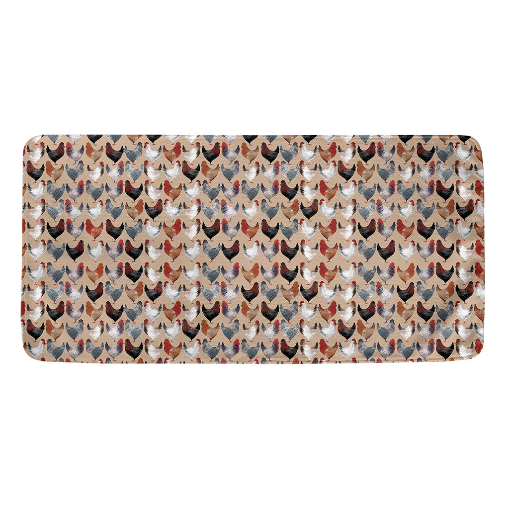 Chicken Painting Pattern Print Towel