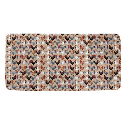 Chicken Painting Pattern Print Towel