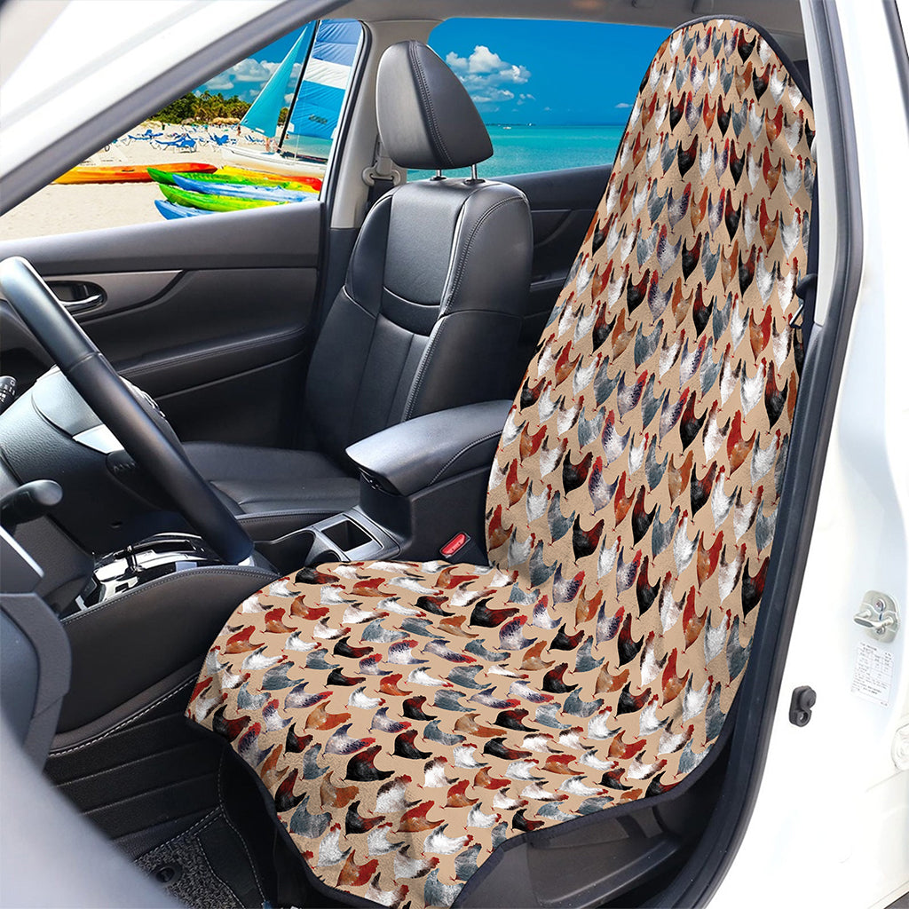 Chicken Painting Pattern Print Waterproof Car Seat Cover