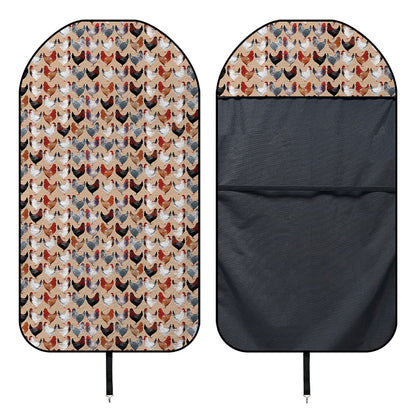 Chicken Painting Pattern Print Waterproof Car Seat Cover