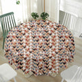 Chicken Painting Pattern Print Waterproof Round Tablecloth