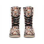 Chicken Painting Pattern Print Winter Boots