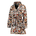 Chicken Painting Pattern Print Women's Bathrobe