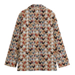 Chicken Painting Pattern Print Women's Blazer