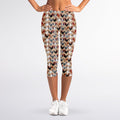 Chicken Painting Pattern Print Women's Capri Leggings