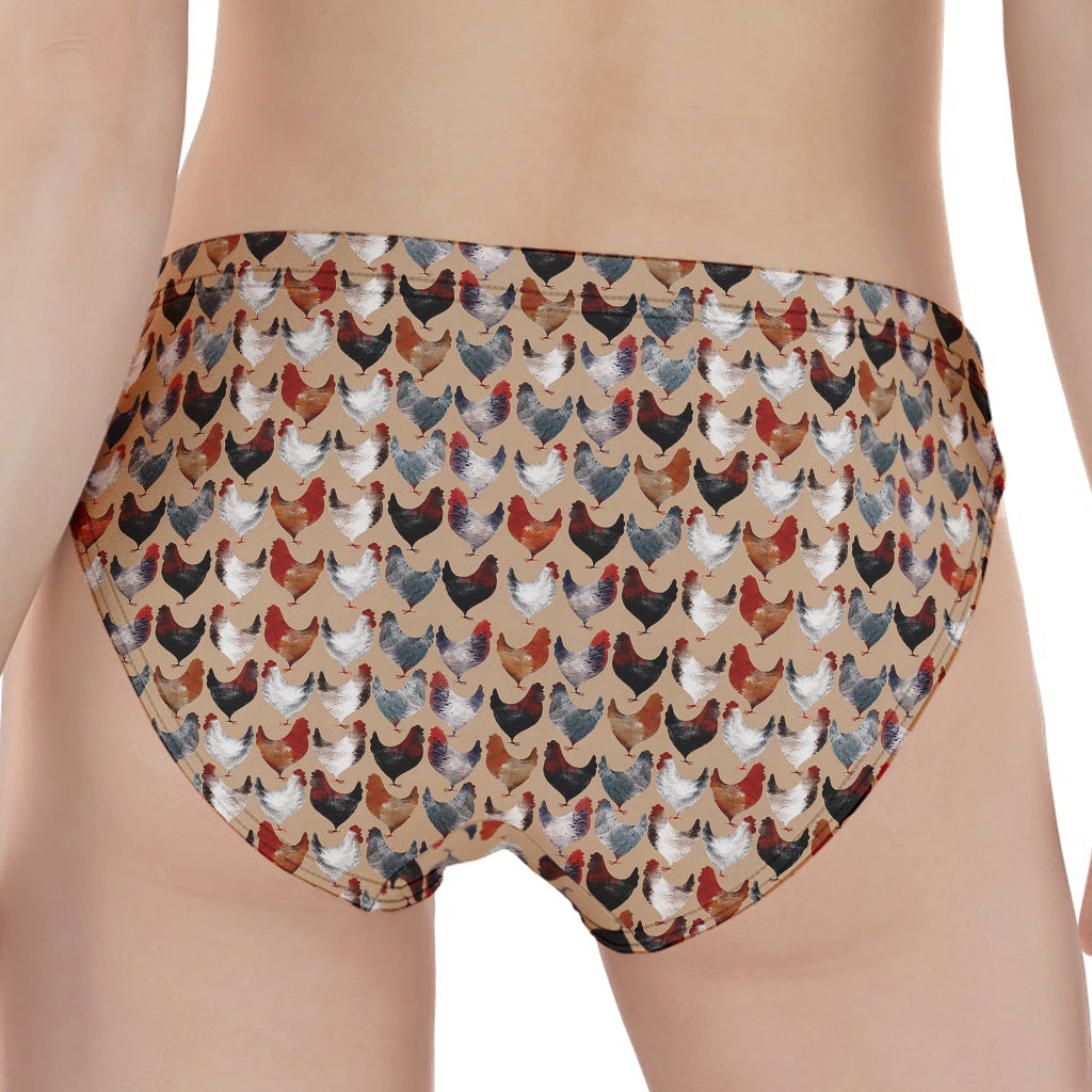 Chicken Painting Pattern Print Women's Panties