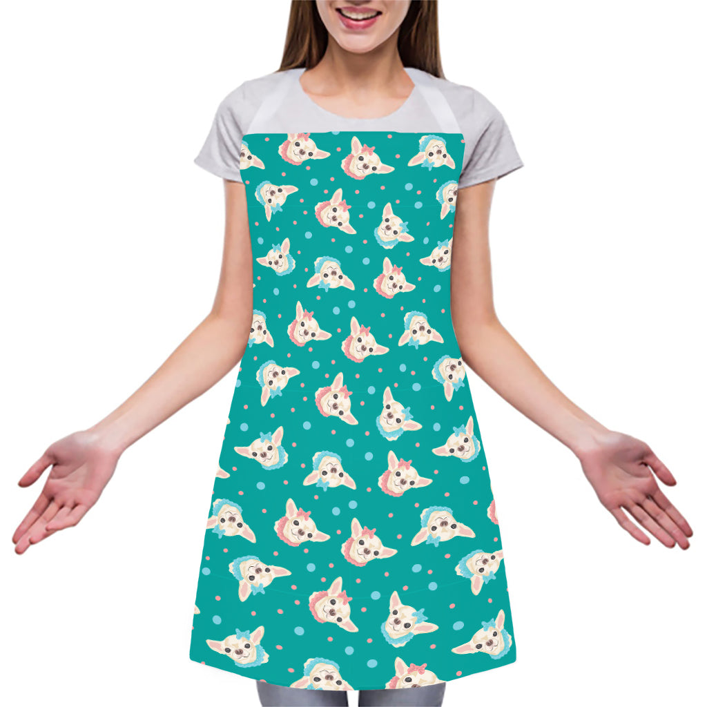 Chihuahua Puppy Pattern Print Adjustable Apron