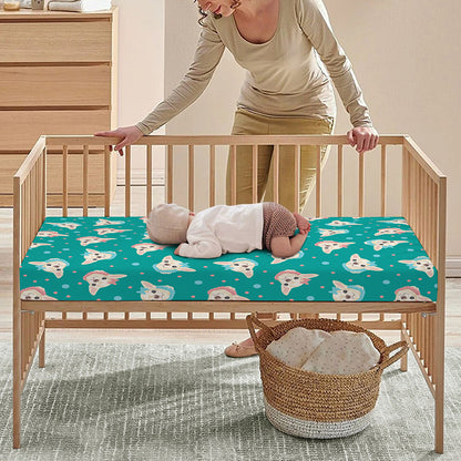 Chihuahua Puppy Pattern Print Baby Crib Sheet