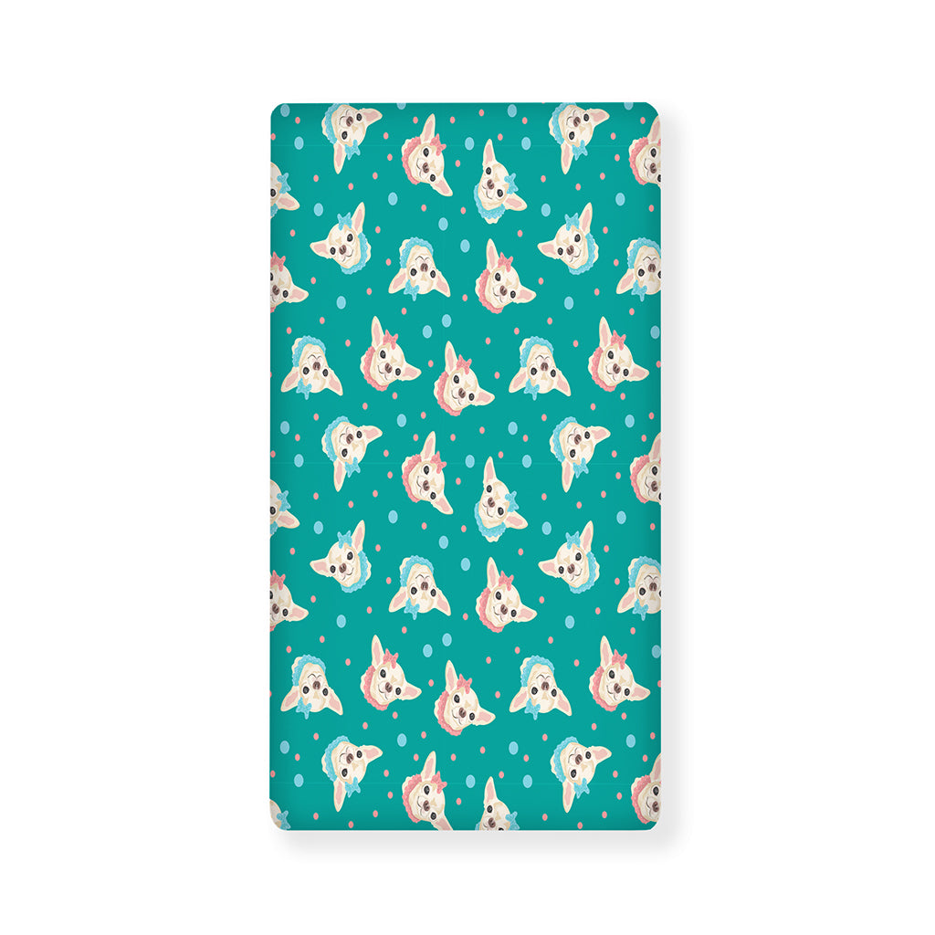 Chihuahua Puppy Pattern Print Baby Crib Sheet