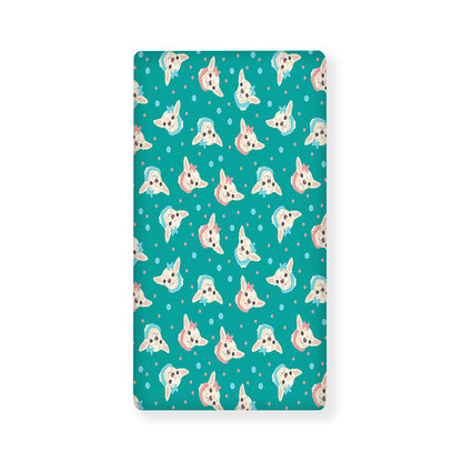 Chihuahua Puppy Pattern Print Baby Crib Sheet