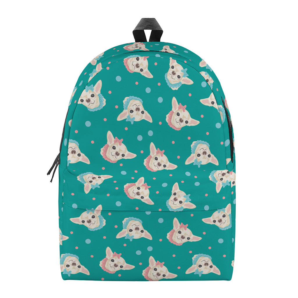 Chihuahua Puppy Pattern Print Backpack