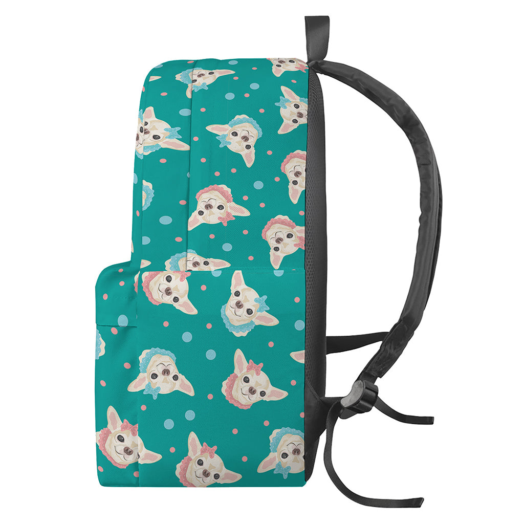 Chihuahua Puppy Pattern Print Backpack