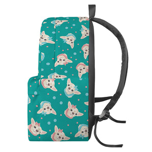 Chihuahua Puppy Pattern Print Backpack