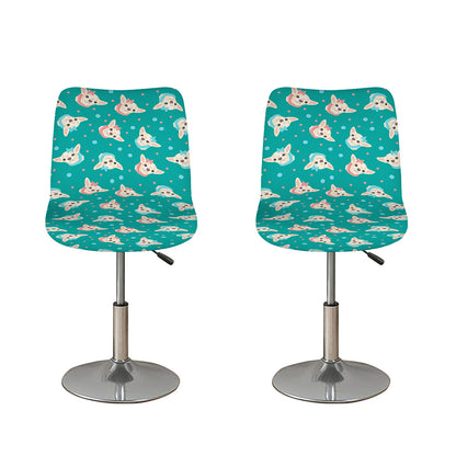 Chihuahua Puppy Pattern Print Bar Stool Covers