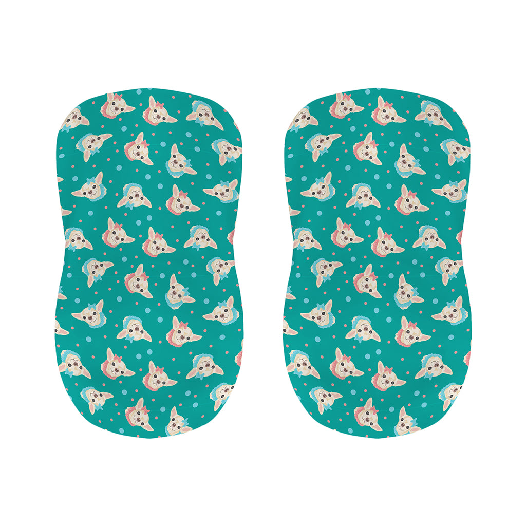 Chihuahua Puppy Pattern Print Bar Stool Covers