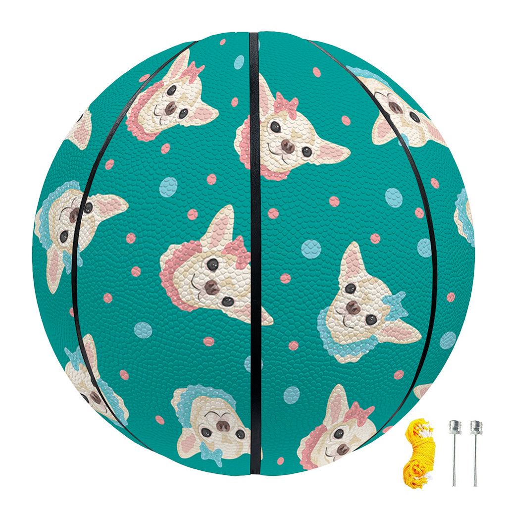 Chihuahua Puppy Pattern Print Basketball