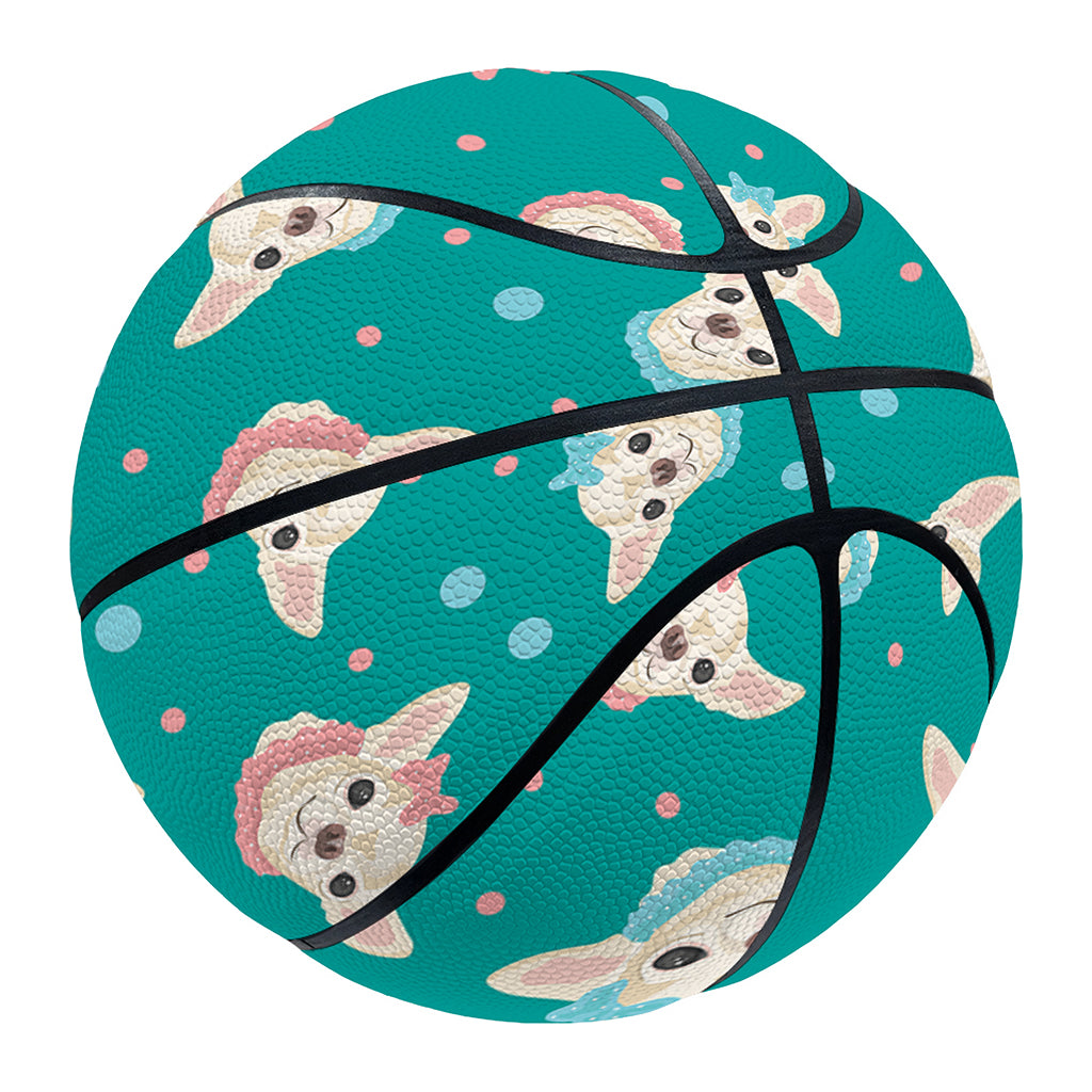 Chihuahua Puppy Pattern Print Basketball