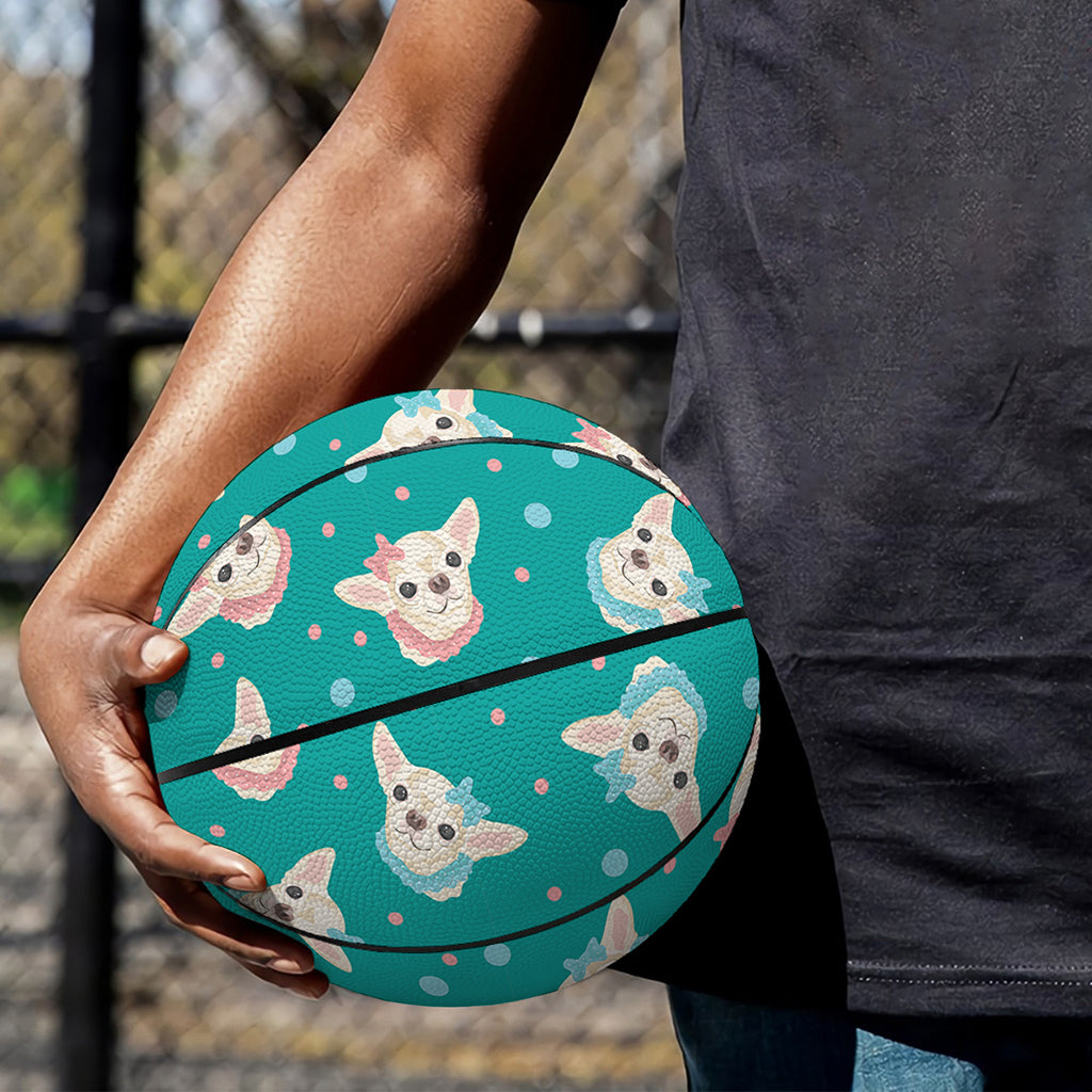Chihuahua Puppy Pattern Print Basketball