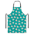 Chihuahua Puppy Pattern Print Bib Apron With Pocket