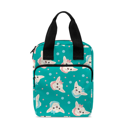 Chihuahua Puppy Pattern Print Bible Tote Bag