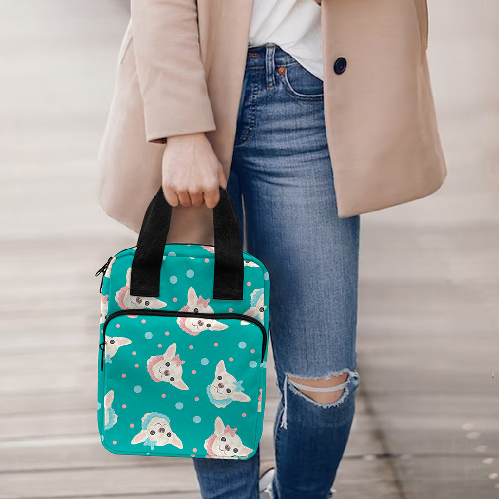 Chihuahua Puppy Pattern Print Bible Tote Bag