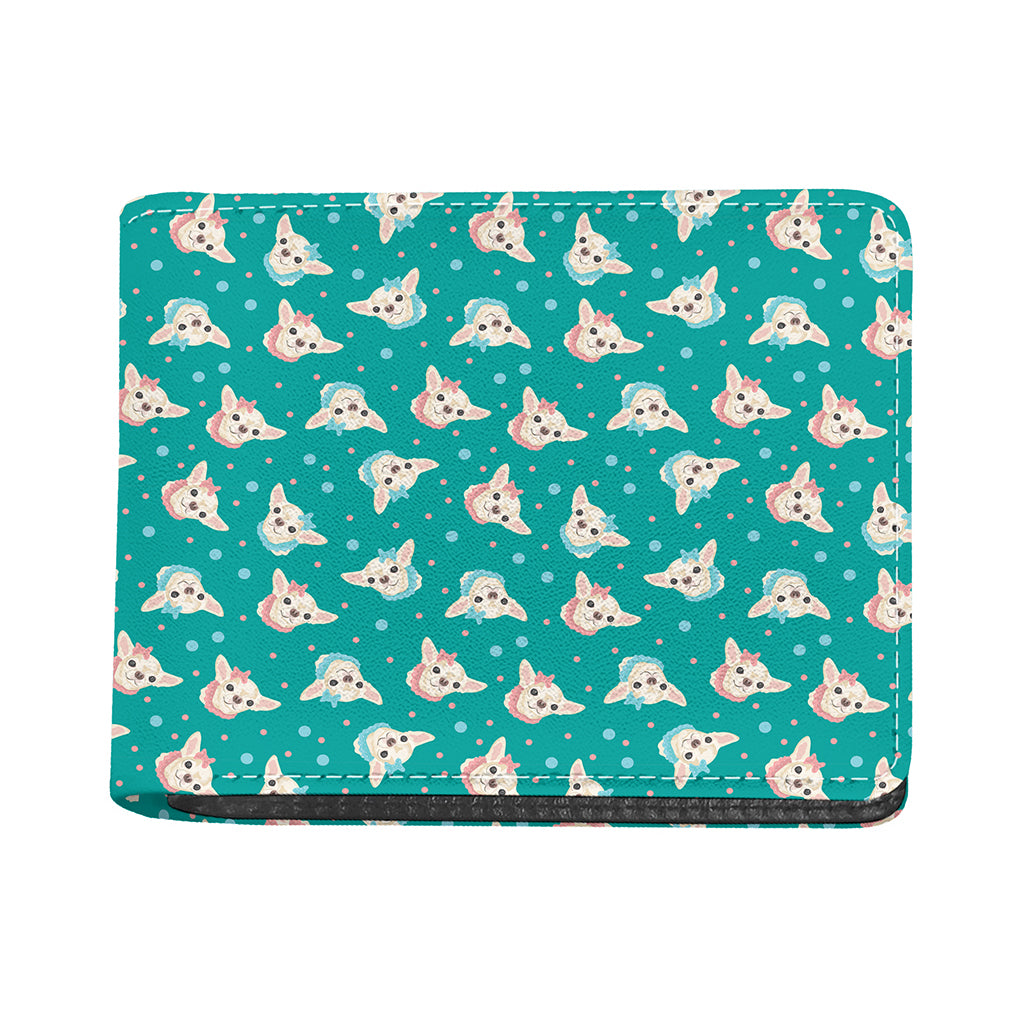 Chihuahua Puppy Pattern Print Bifold Wallet