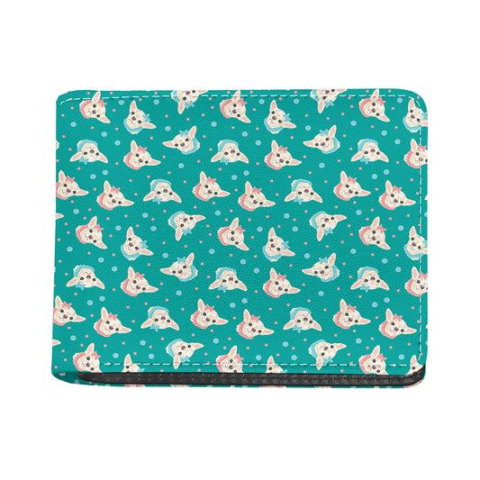 Chihuahua Puppy Pattern Print Bifold Wallet