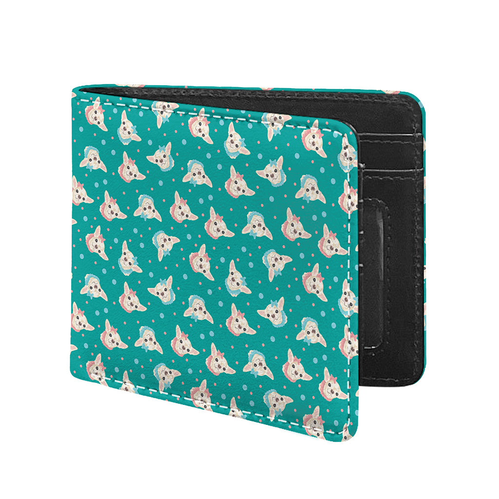 Chihuahua Puppy Pattern Print Bifold Wallet