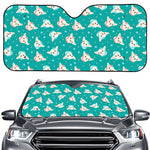 Chihuahua Puppy Pattern Print Car Windshield Sun Shade