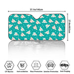 Chihuahua Puppy Pattern Print Car Windshield Sun Shade