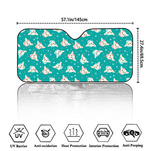 Chihuahua Puppy Pattern Print Car Windshield Sun Shade