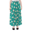 Chihuahua Puppy Pattern Print Chiffon Maxi Skirt