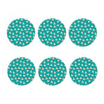 Chihuahua Puppy Pattern Print Coaster Set