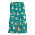 Chihuahua Puppy Pattern Print Cotton Front Slit Maxi Skirt