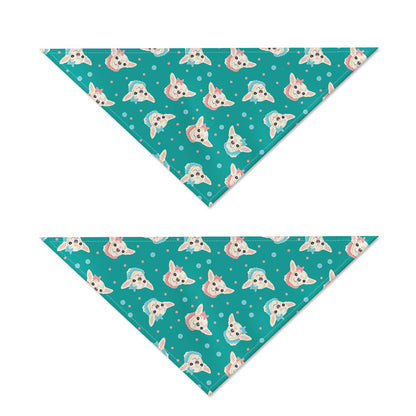 Chihuahua Puppy Pattern Print Dog Bandana