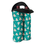 Chihuahua Puppy Pattern Print Double Neoprene Wine Tote