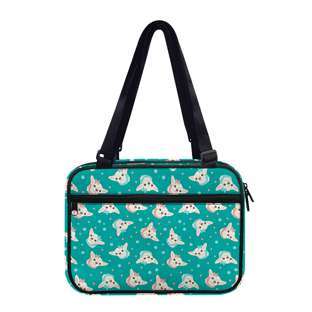 Chihuahua Puppy Pattern Print Double Strap Bible Bag