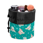 Chihuahua Puppy Pattern Print Drawstring Makeup Bag