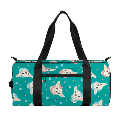 Chihuahua Puppy Pattern Print Gym Bag