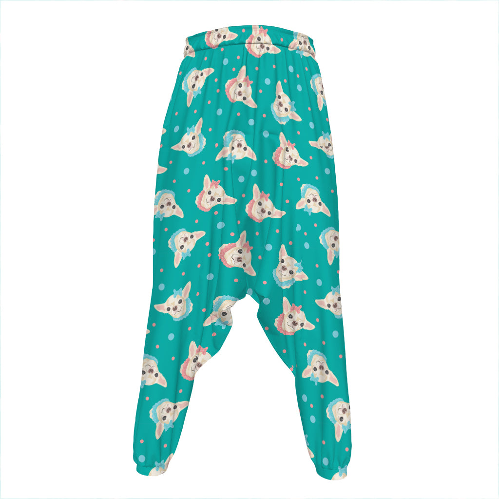 Chihuahua Puppy Pattern Print Hammer Pants