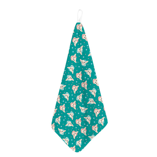 Chihuahua Puppy Pattern Print Hand Towel