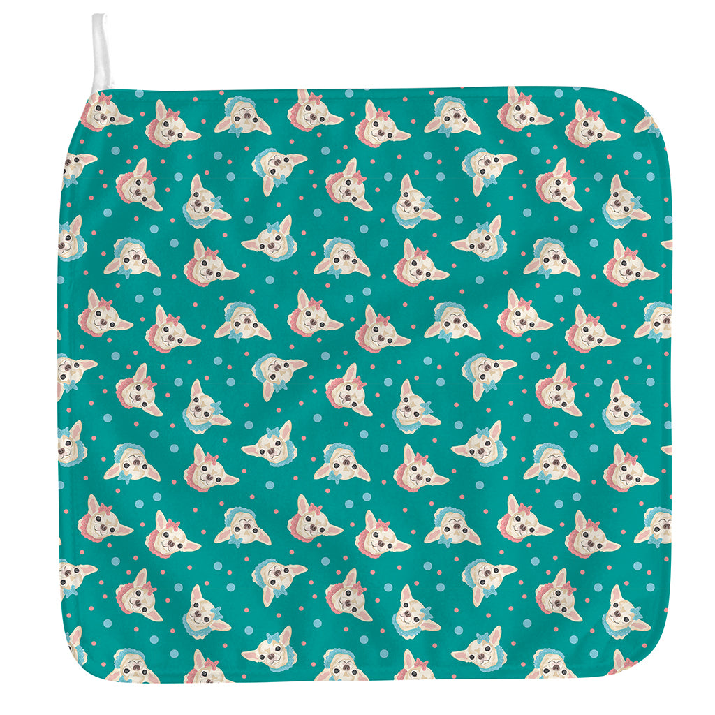 Chihuahua Puppy Pattern Print Hand Towel