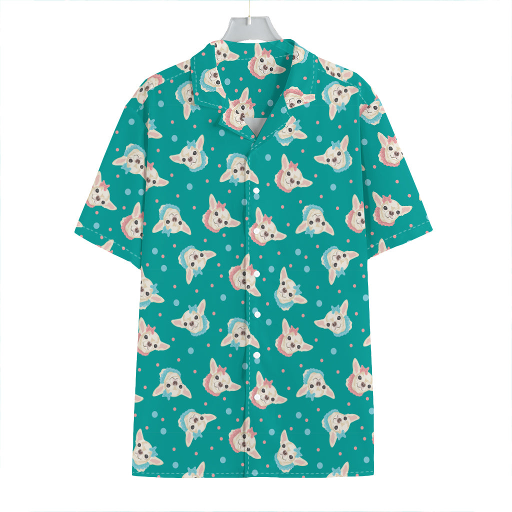 Chihuahua Puppy Pattern Print Hawaiian Shirt