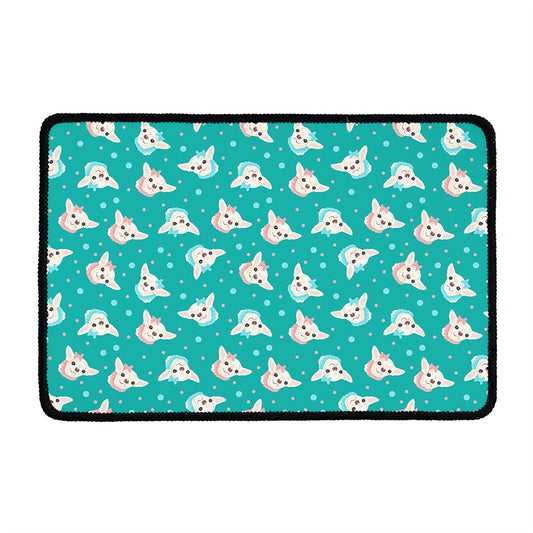 Chihuahua Puppy Pattern Print Kitchen Mat